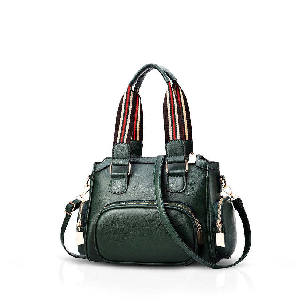 nicole & doris Ladies Zip Front Single Colour Handbag