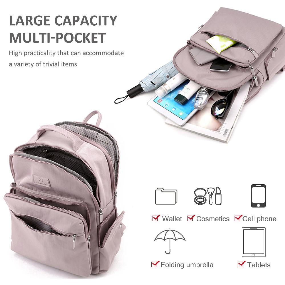 Nicole & Doris Lightweight Backpack Multi Pocket Rucksack