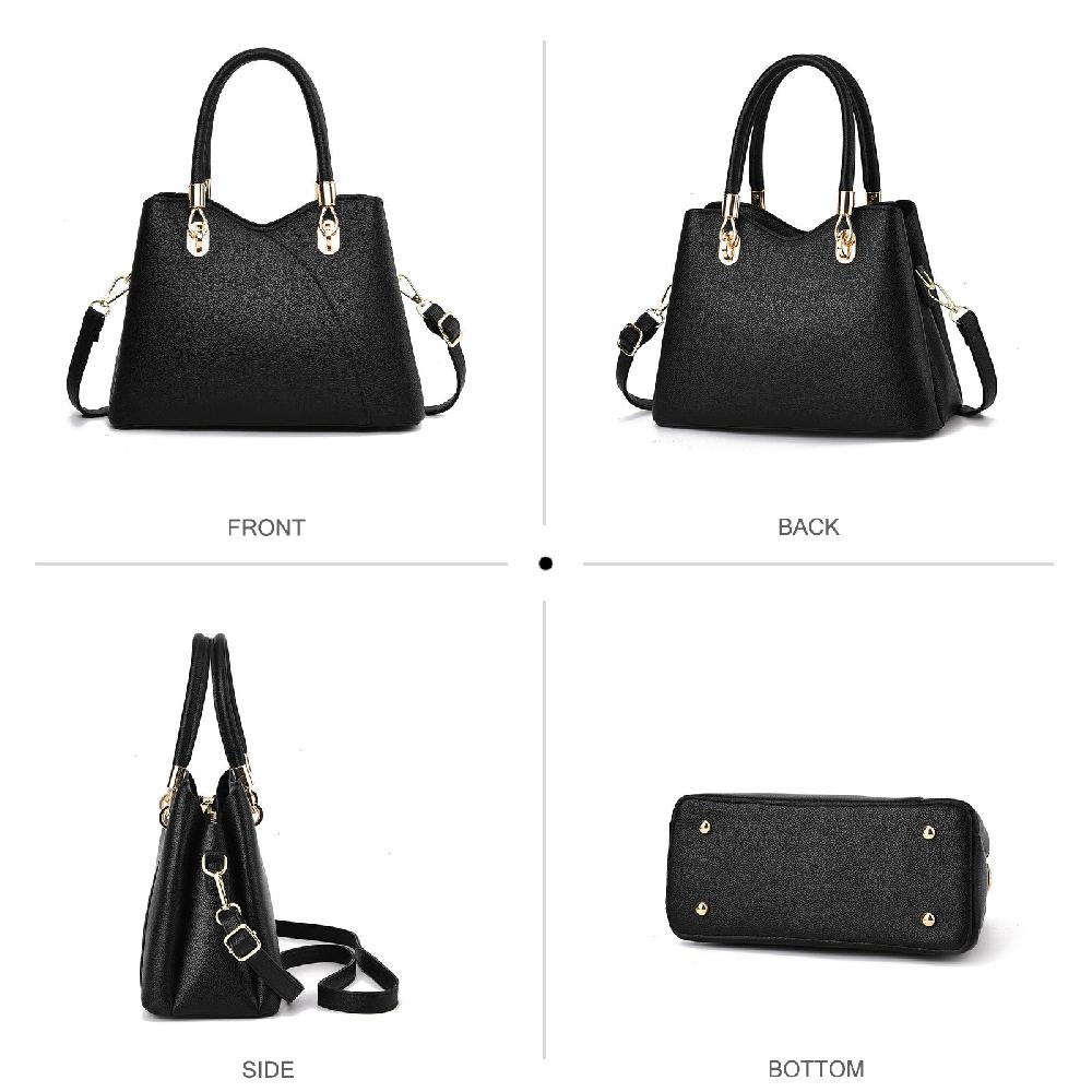 Nicole & Doris Medium Tote Bags PU Leather Shoulder Bag Set Multifunction Crossbody Bag