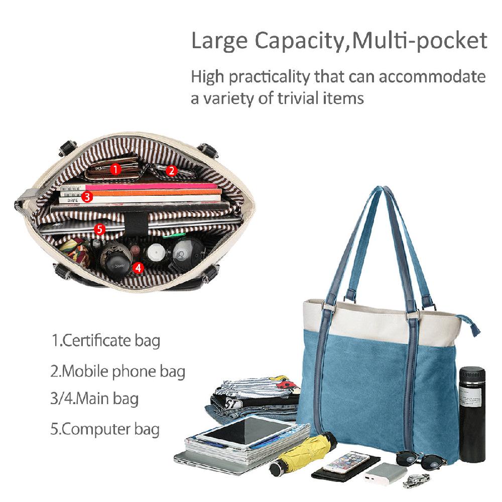 Nicole & Doris Minimalist Canvas Two Colours Tote Bag