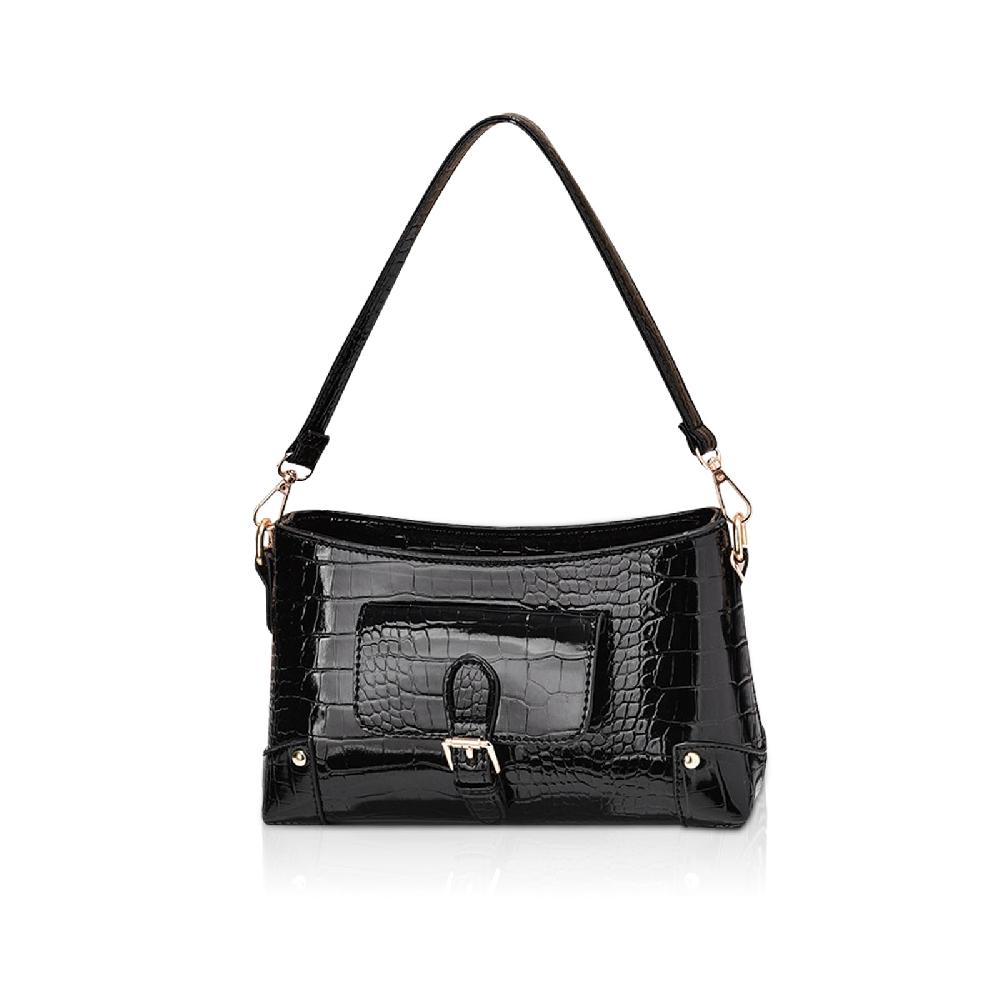 nicole & doris Multifunctional Croc Pattern Little Pocket Front Handbag
