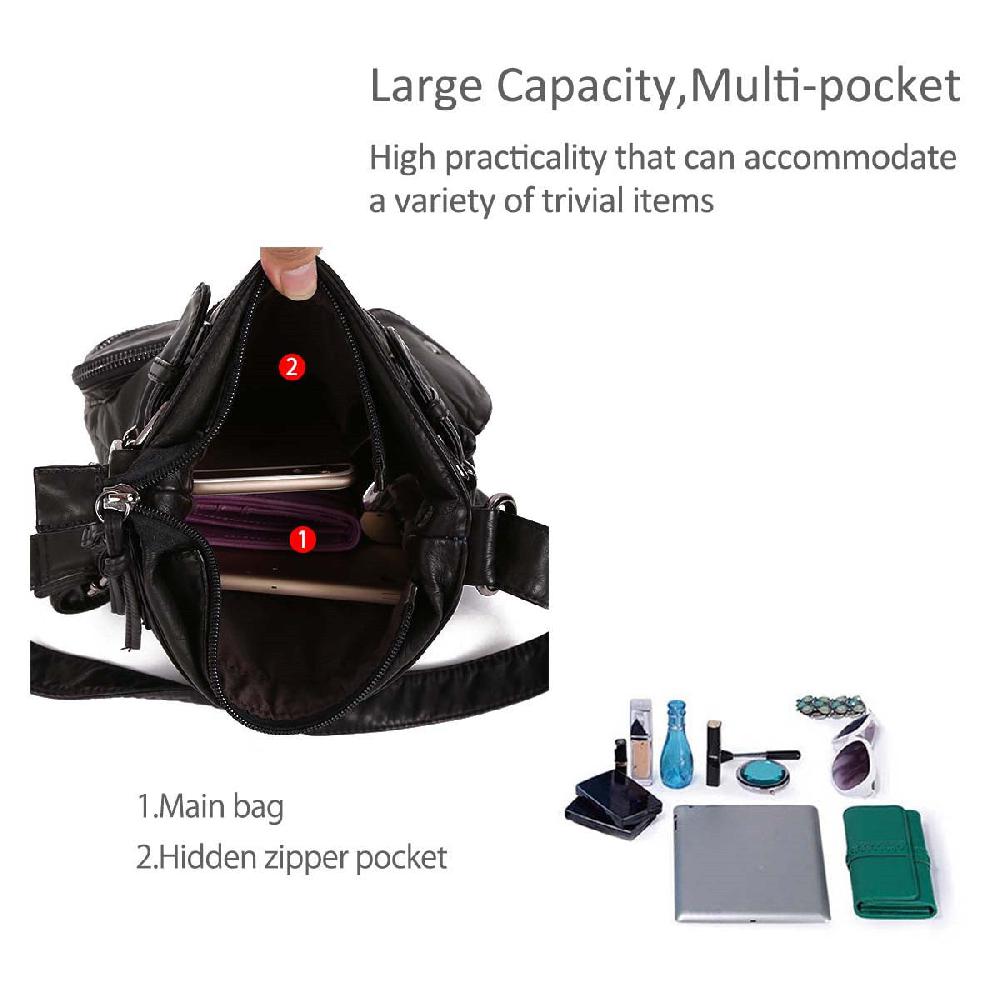 Nicole & Doris Multiple Pockets Large Capacity Messenger Bag