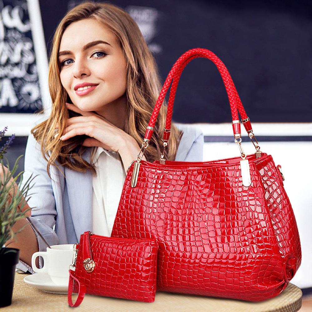 Nicole & Doris 2 Pcs Fish Scales Handbag Sets