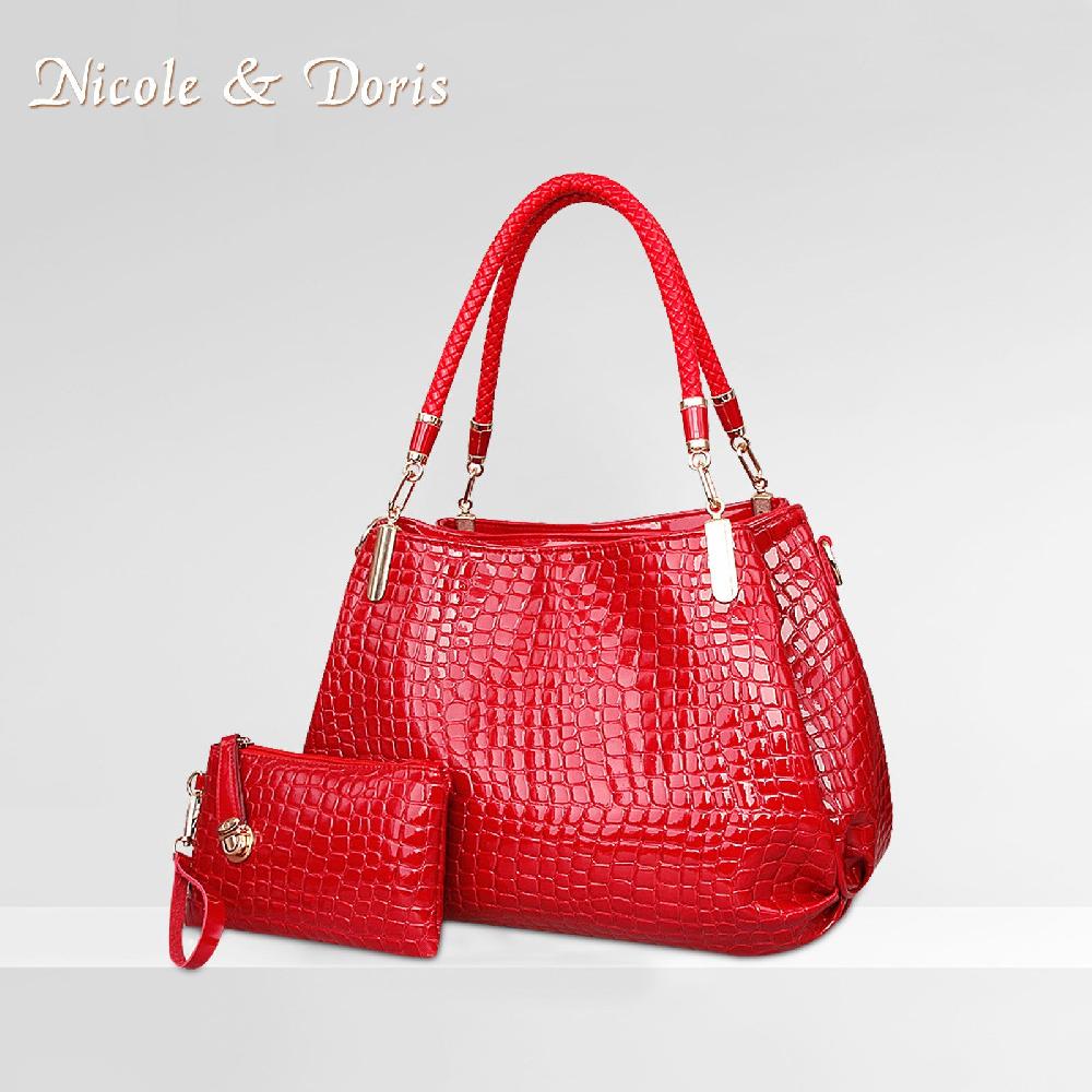 Nicole & Doris 2 Pcs Fish Scales Handbag Sets