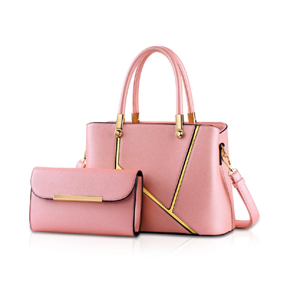 nicole & doris 2 Pcs Gold Line Handbags Set