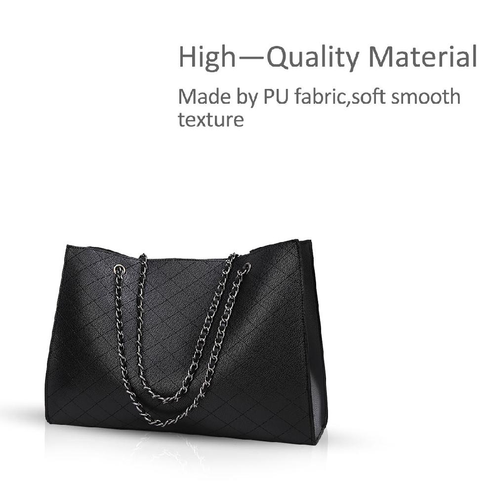 Nicole & Doris 2 Pcs Minimalist Plaid Handbag Sets