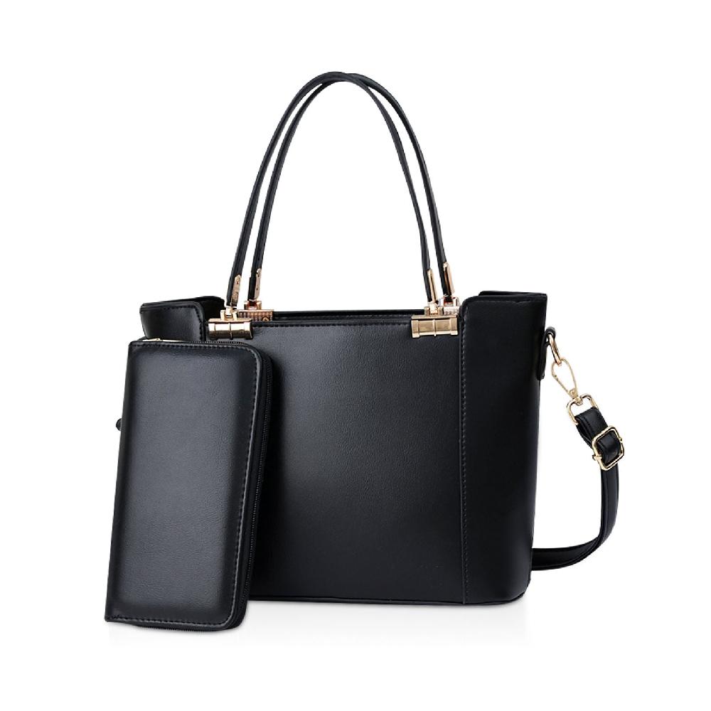 nicole & doris 2 Pcs Plain Female Handbag Sets