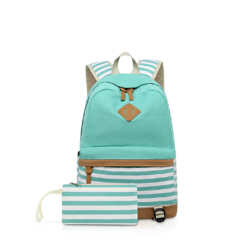 nicole & doris 2 Pcs Stripe Backpack Sets