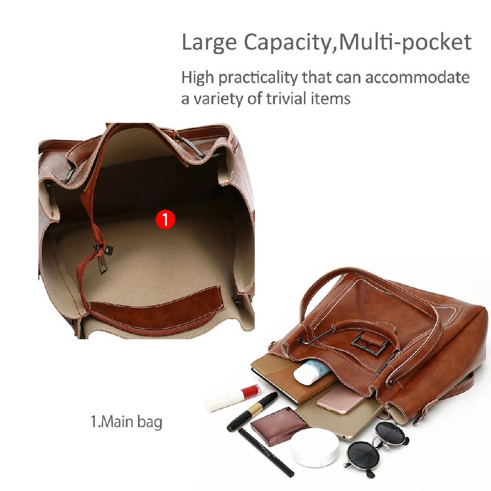 Nicole & Doris 3 Pcs Anti-Theft Ladies Handbag Sets