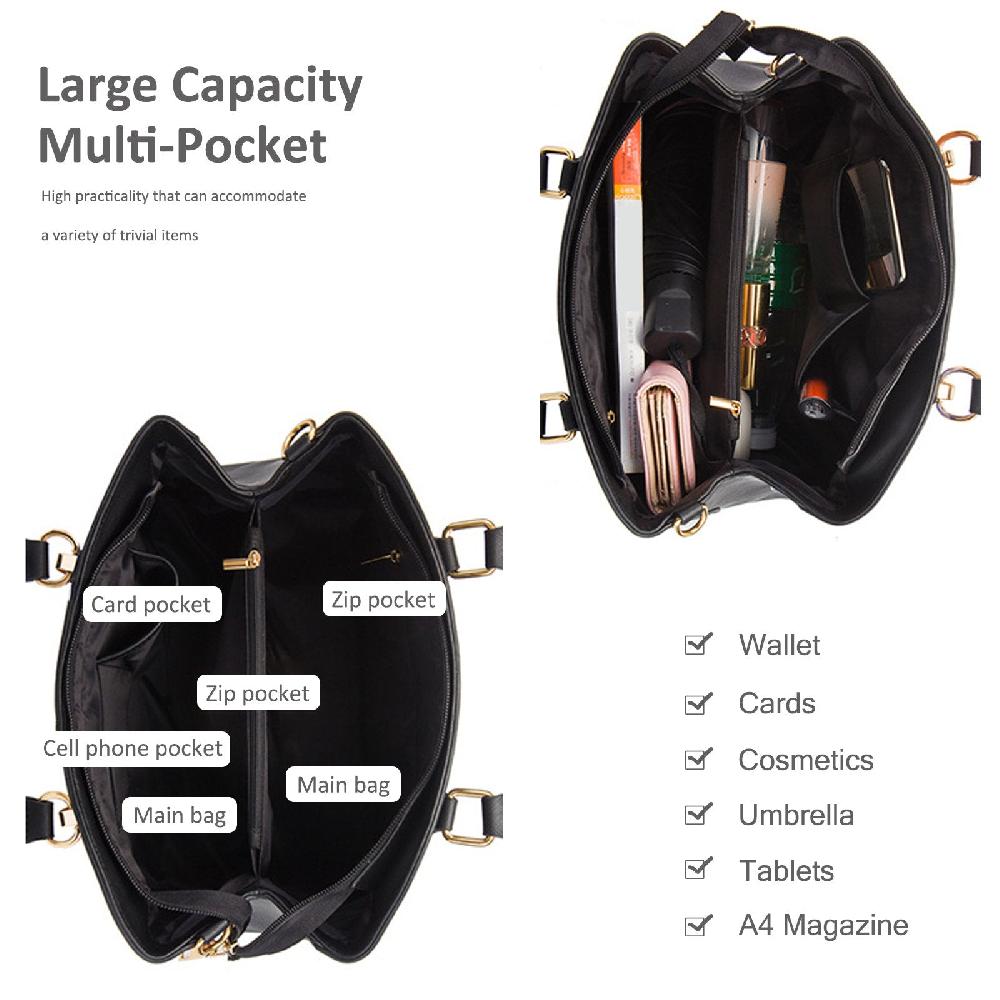 Nicole & Doris 3 Pcs Elegant Ladies Handbag Sets