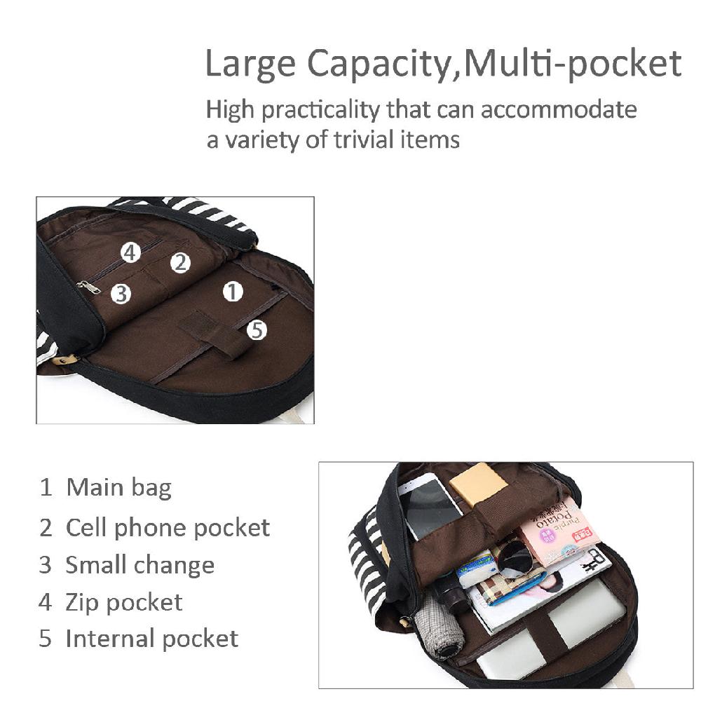 Nicole & Doris 3 Pcs Fashion Backpack Sets