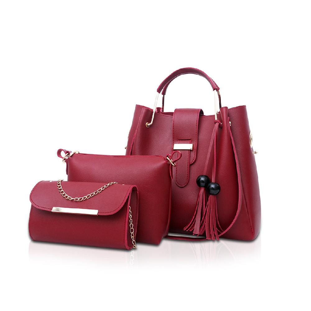 nicole & doris 3 Pcs Ladies Tassel Handbag Sets