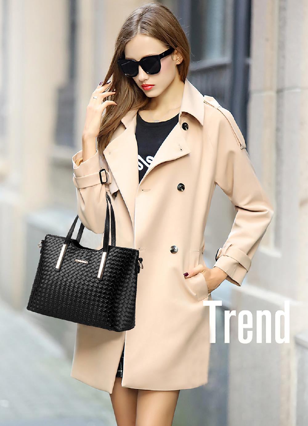 Nicole & Doris 3 Pcs Plaid Handbags Set