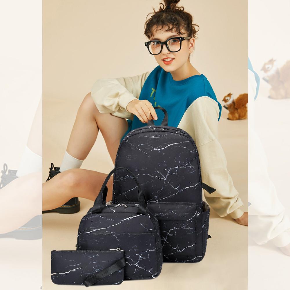 Nicole & Doris Backpack Set With Insulated Lunch Bag