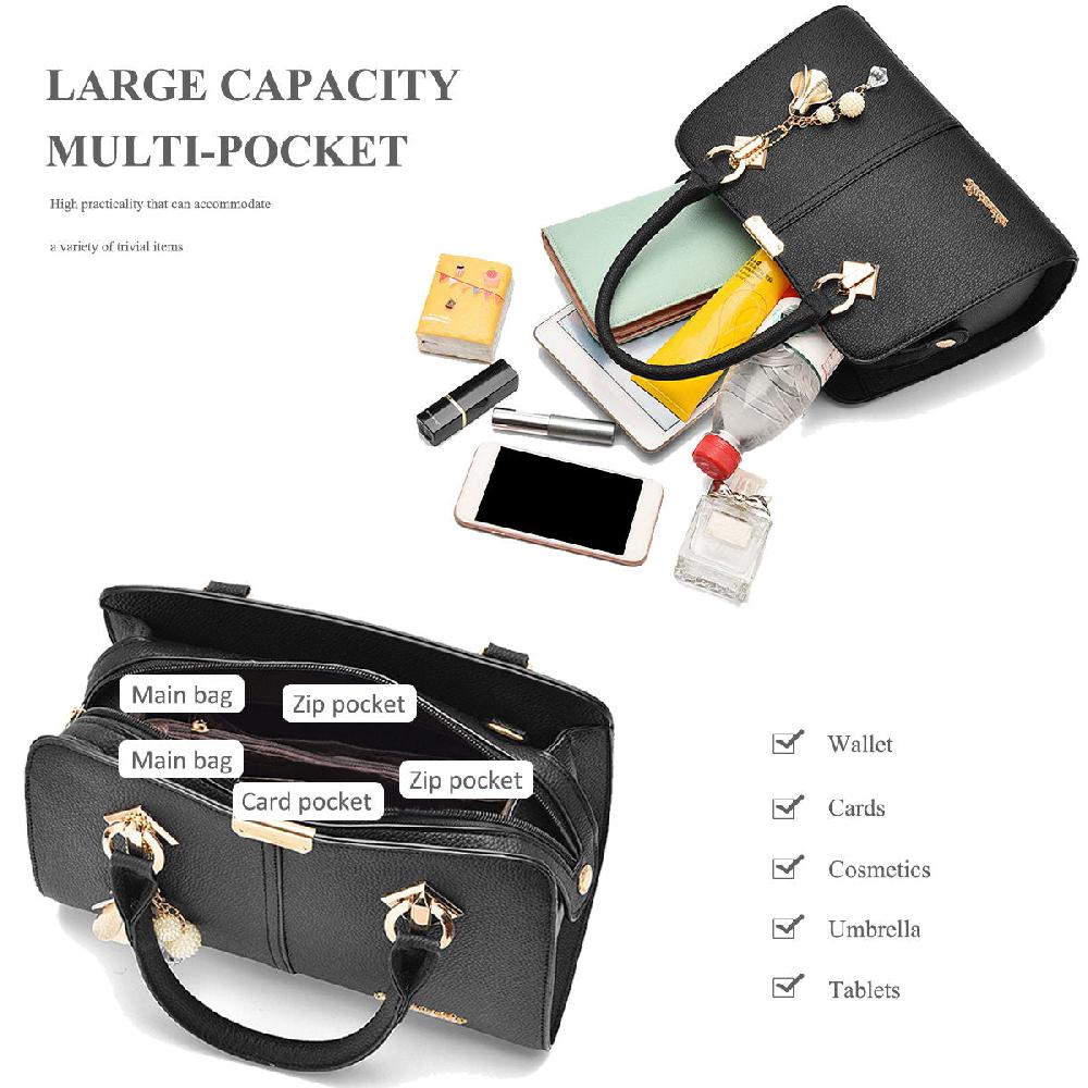 Nicole & Doris Bag Charm Decor Ladies Messenger Bag