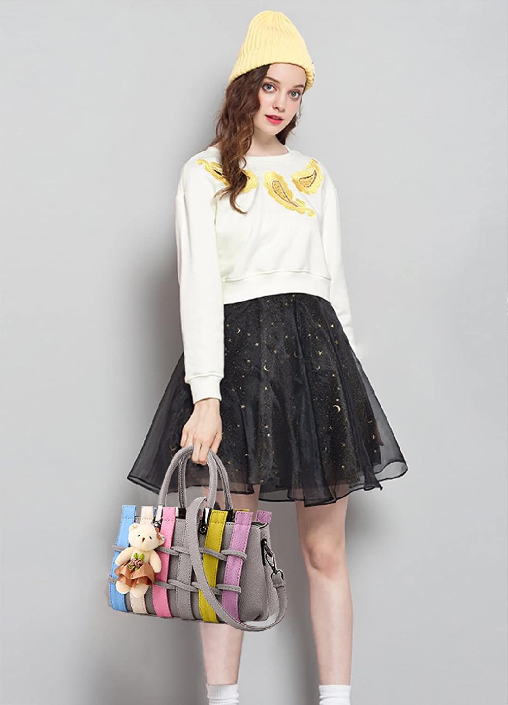 Nicole & Doris Bear Woven Handbags / Messenger Bag