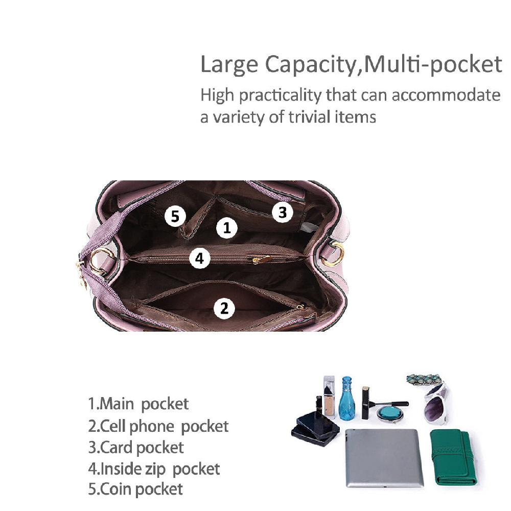 Nicole & Doris Bottom Flower Decor Ladies Handbag