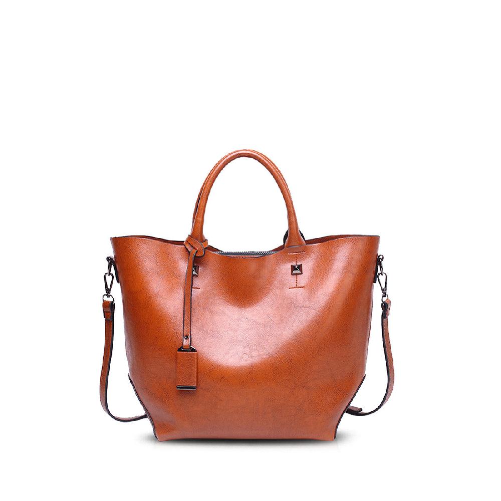 nicole & doris Bucket Ladies Plain PU Handbag