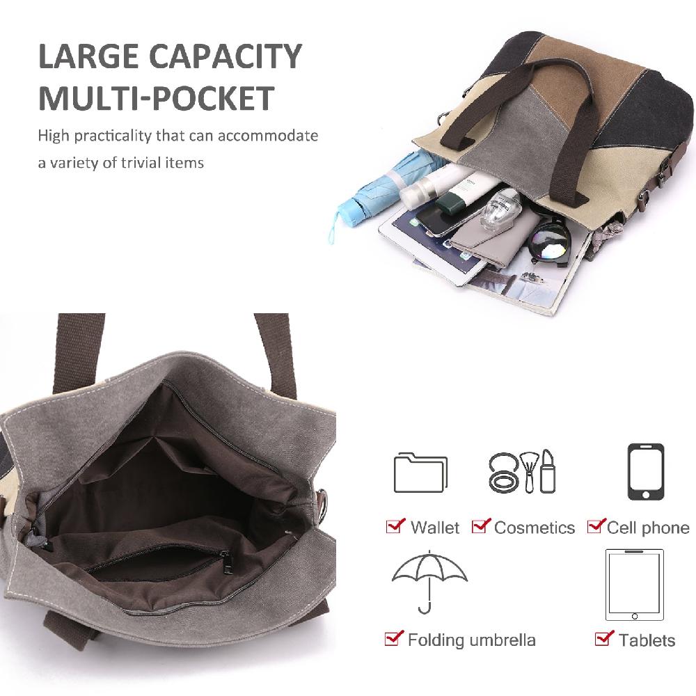 Nicole & Doris Canvas Multicolor Shoulder Bag Casual