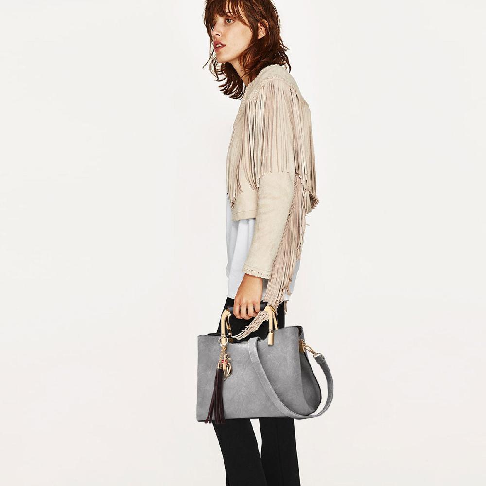 Nicole & Doris Cat & Tassel Bag Charm Handbag