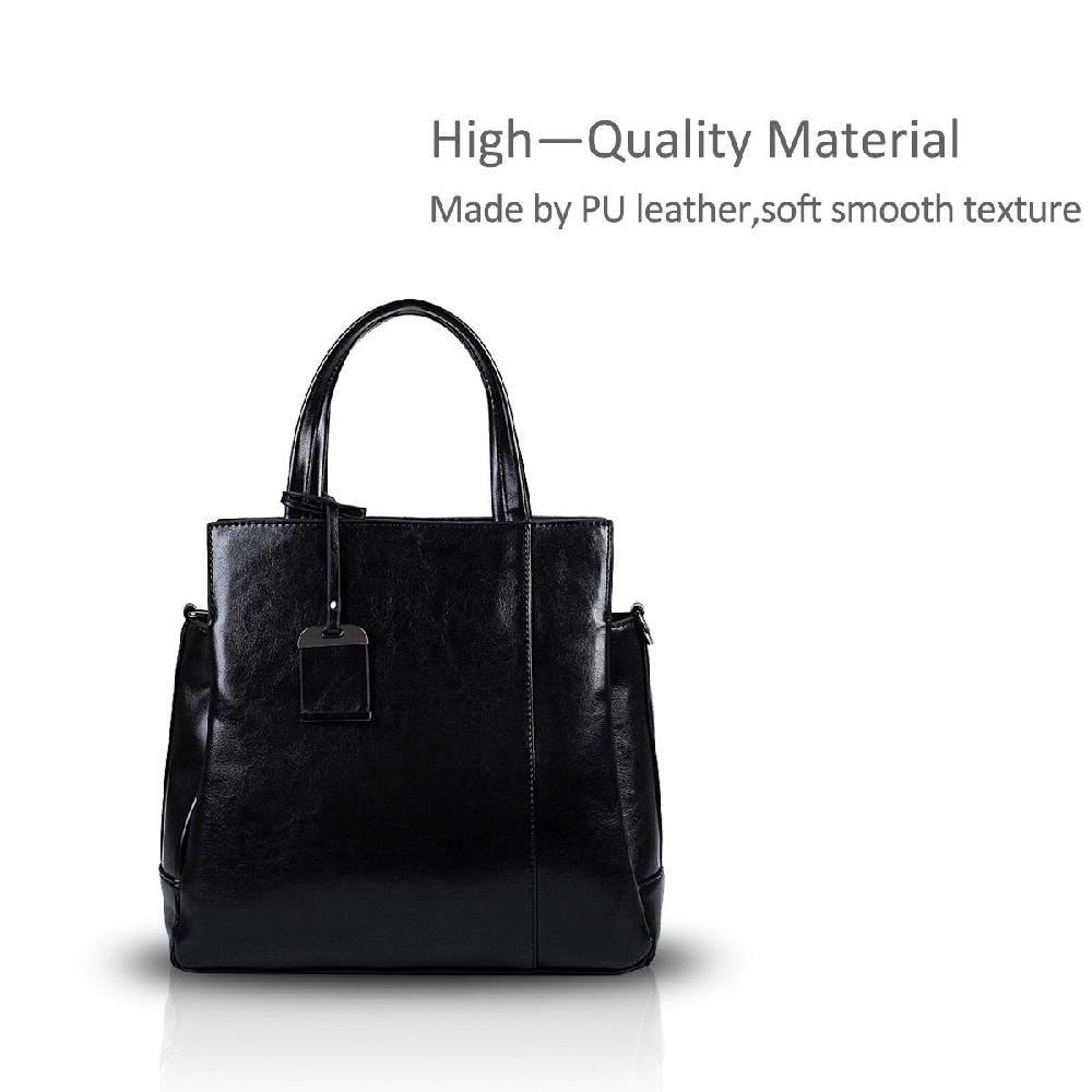 Nicole & Doris Classic Black Large Capacity Tote Bag