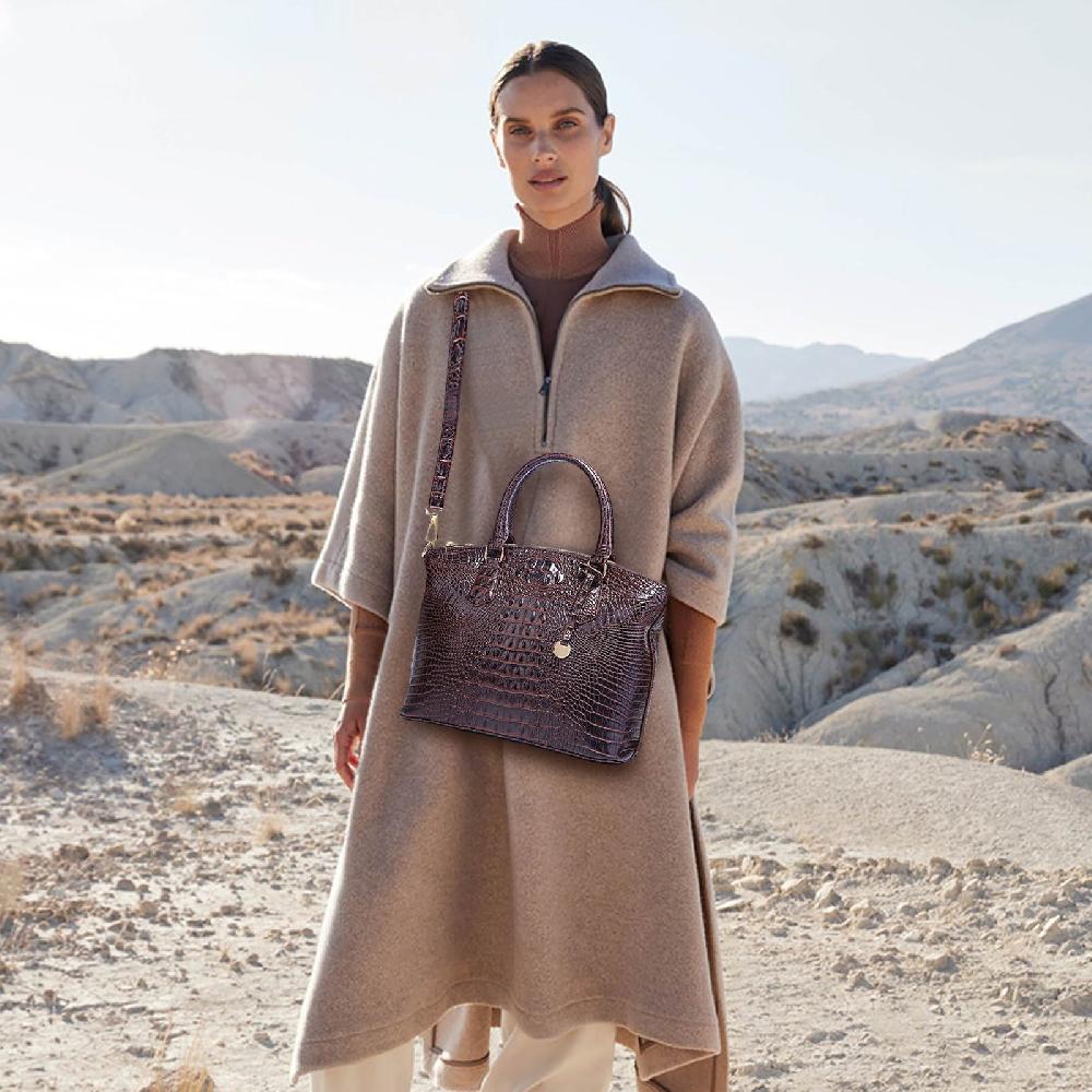 Nicole & Doris Classic Crocodile Handbag