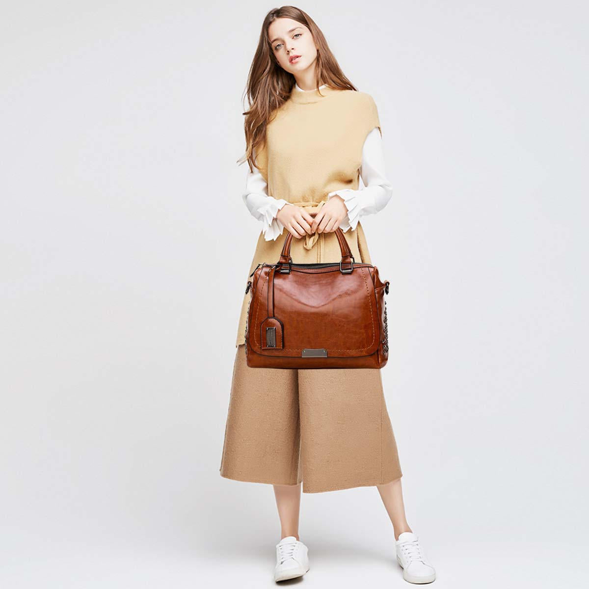 Nicole & Doris Classic & Retro Faux Leather Handbag