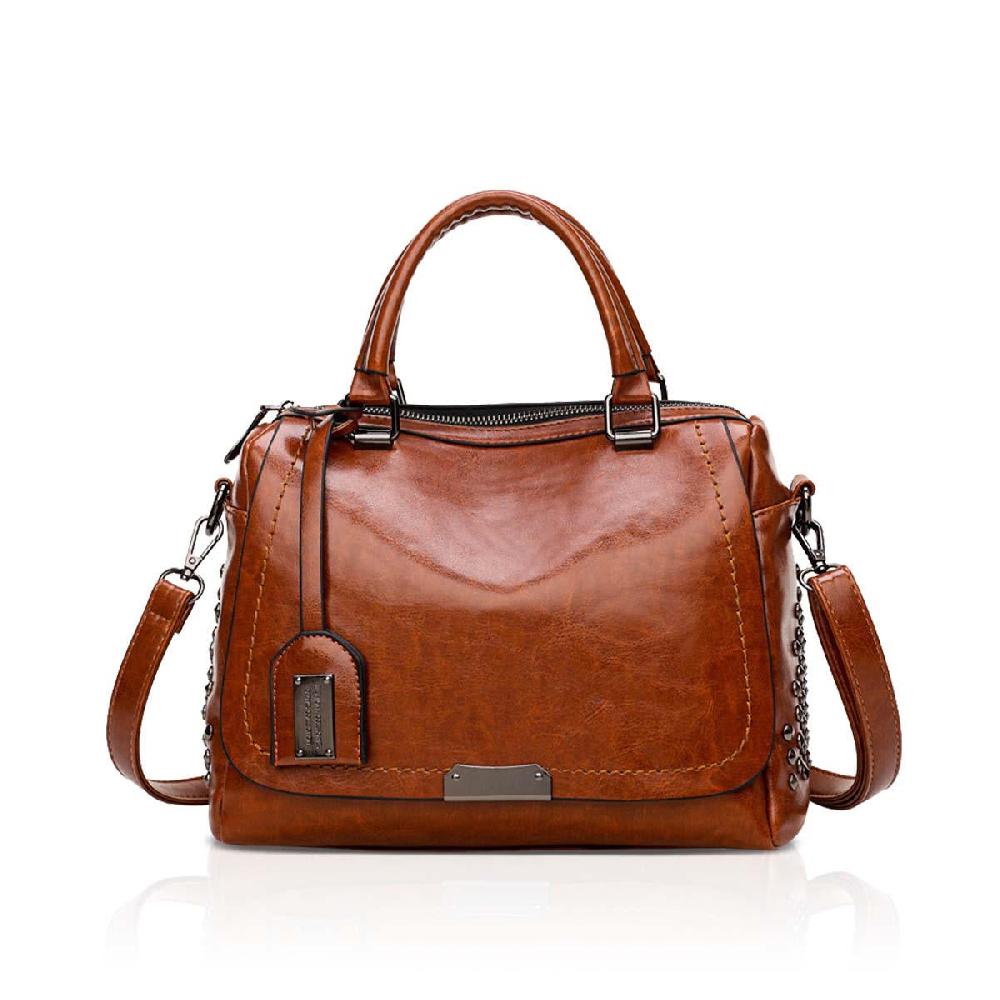 nicole & doris Classic & Retro Faux Leather Handbag