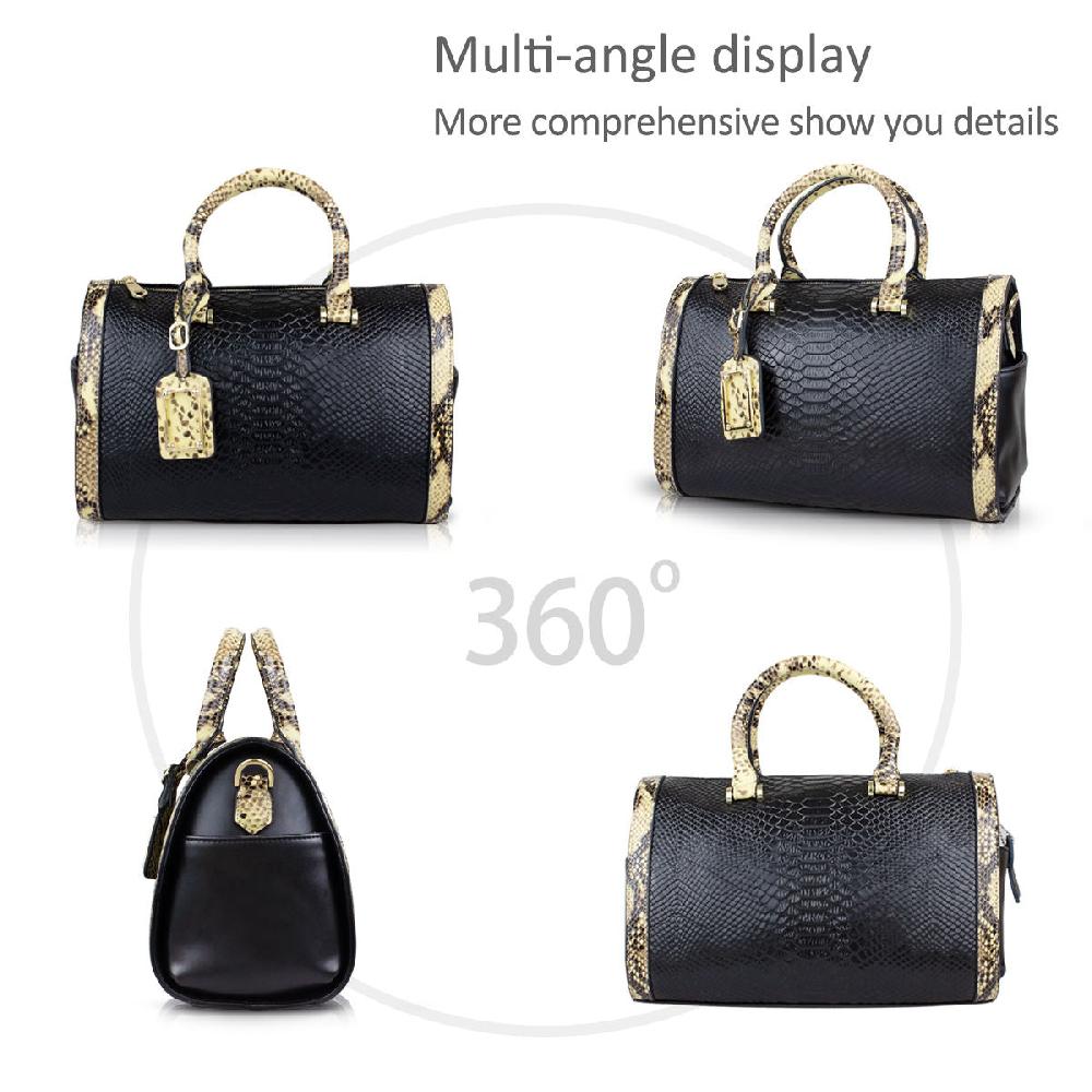 Nicole & Doris Croc Pattern Messenger Bag