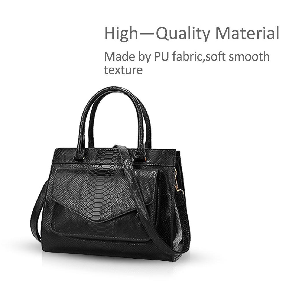 Nicole & Doris Croc Pattern Messenger Bag