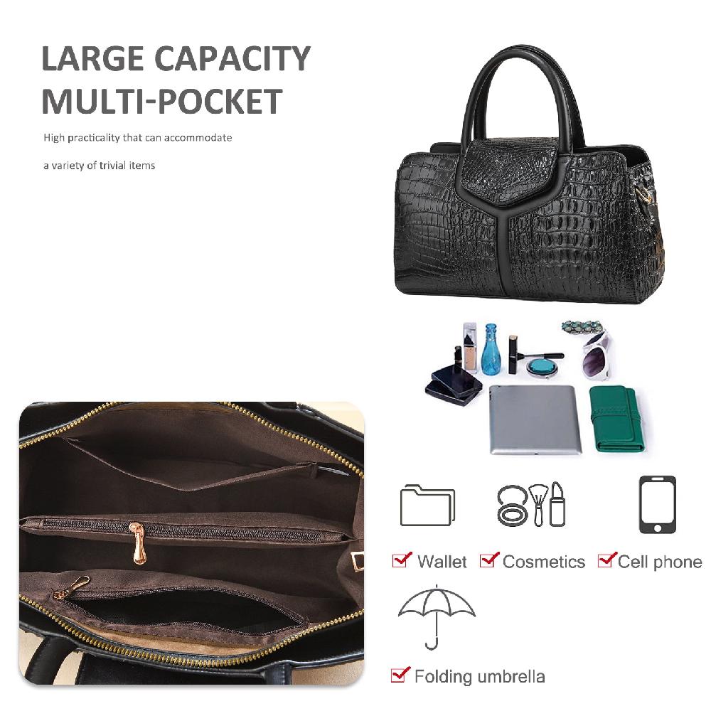 Nicole & Doris Crocodile Handbags For Women