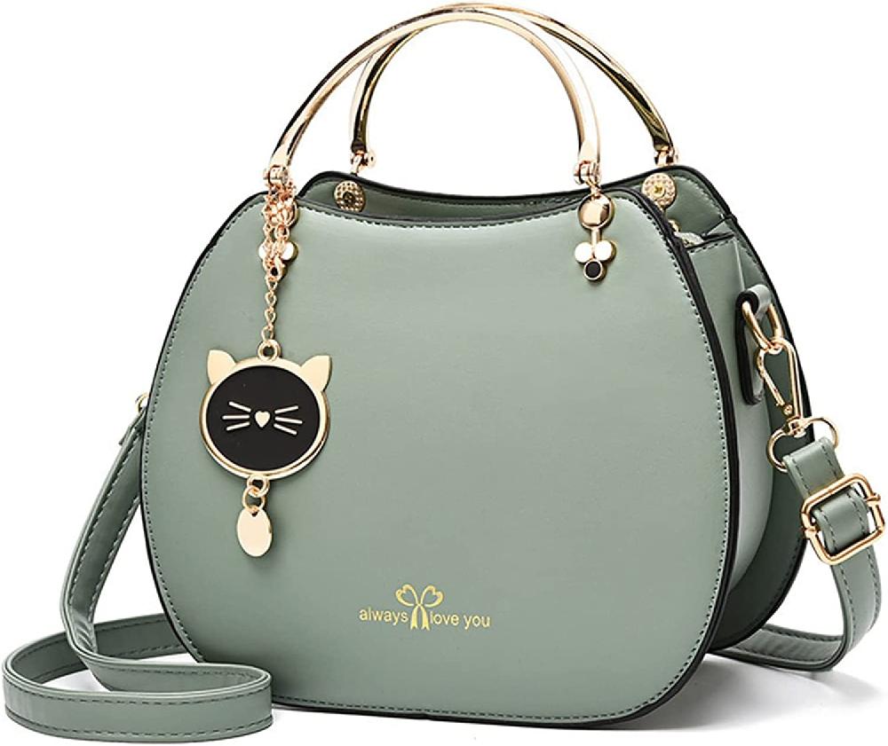 nicole & doris Cute Handbag Purse with Cat Pendant