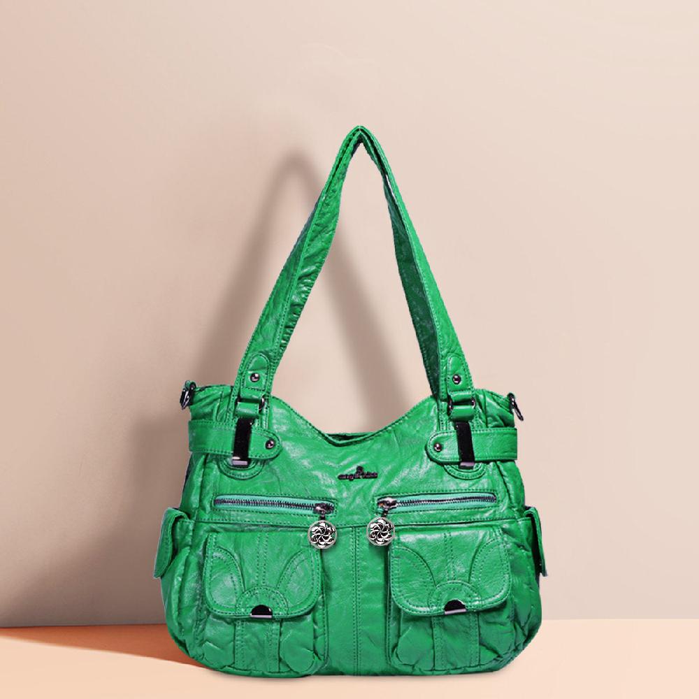 Nicole & Doris Double Pockets Front Tote Bag