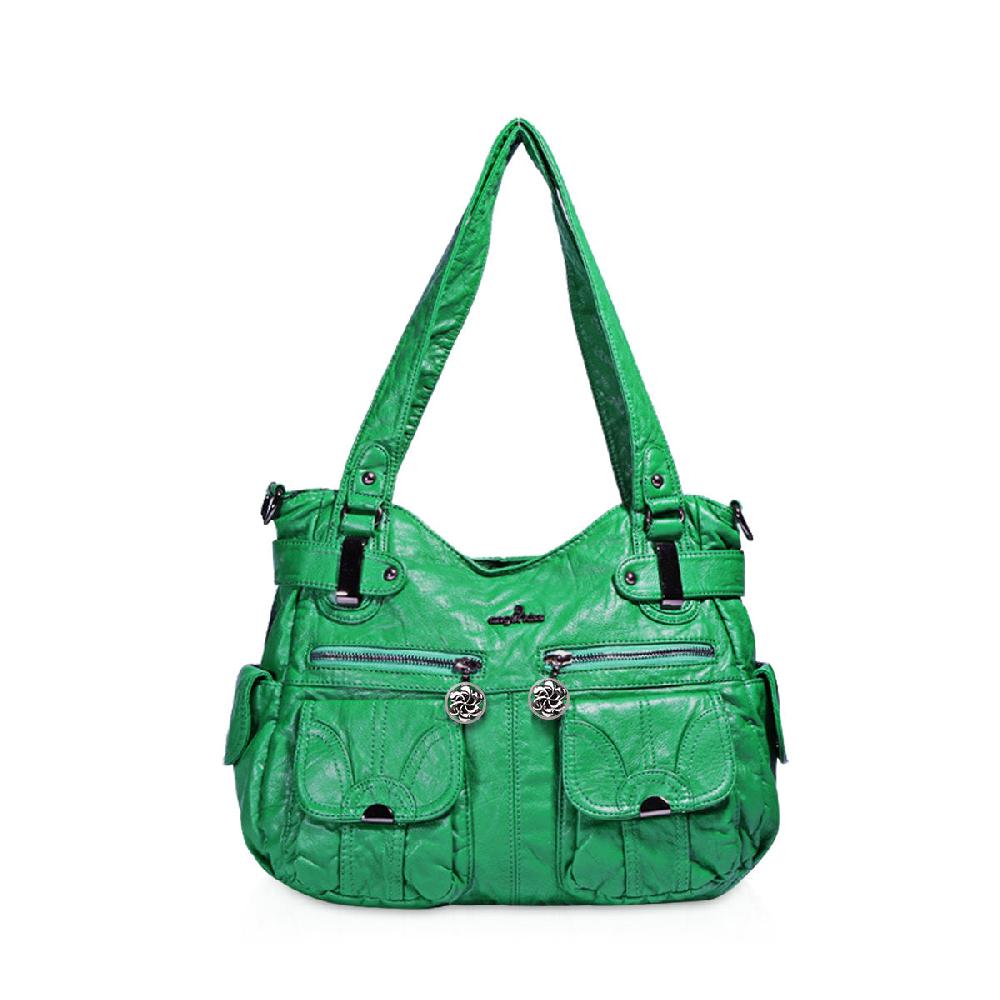 nicole & doris Double Pockets Front Tote Bag