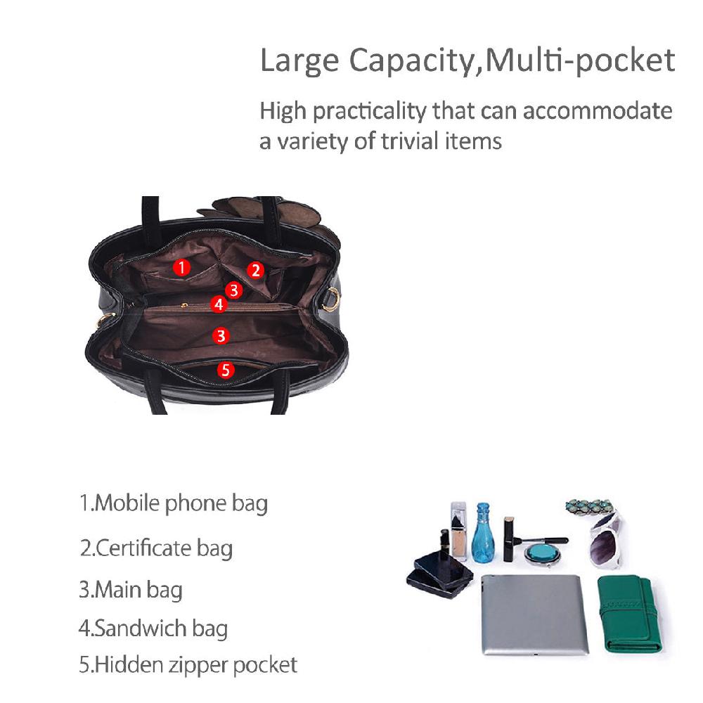 Nicole & Doris Elegant Flower Pattern Handbag