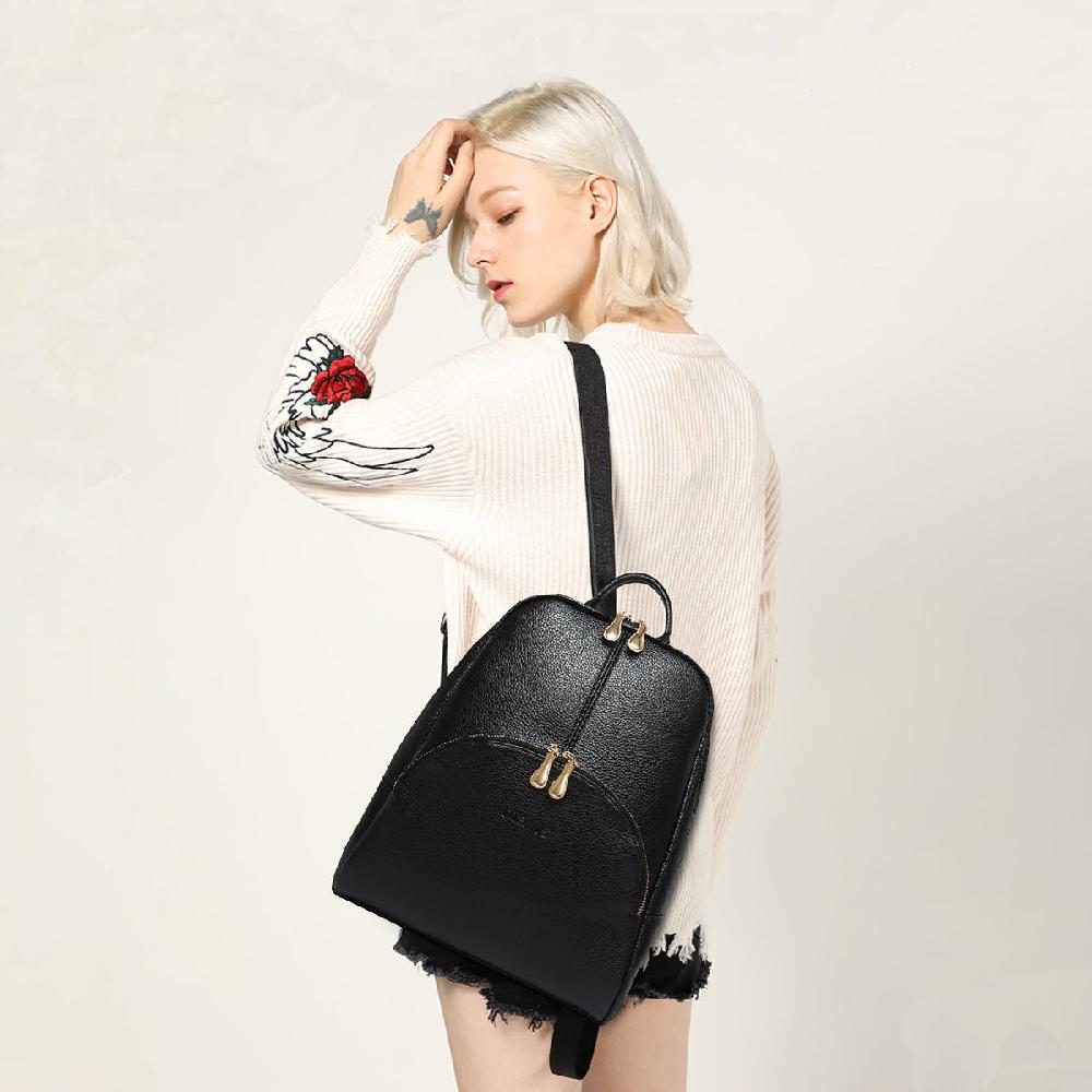 Nicole & Doris Elegant Pocket Front Backpack