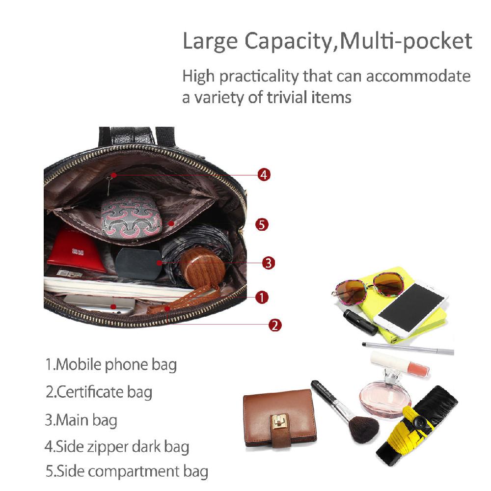 Nicole & Doris Elegant Pocket Front Backpack