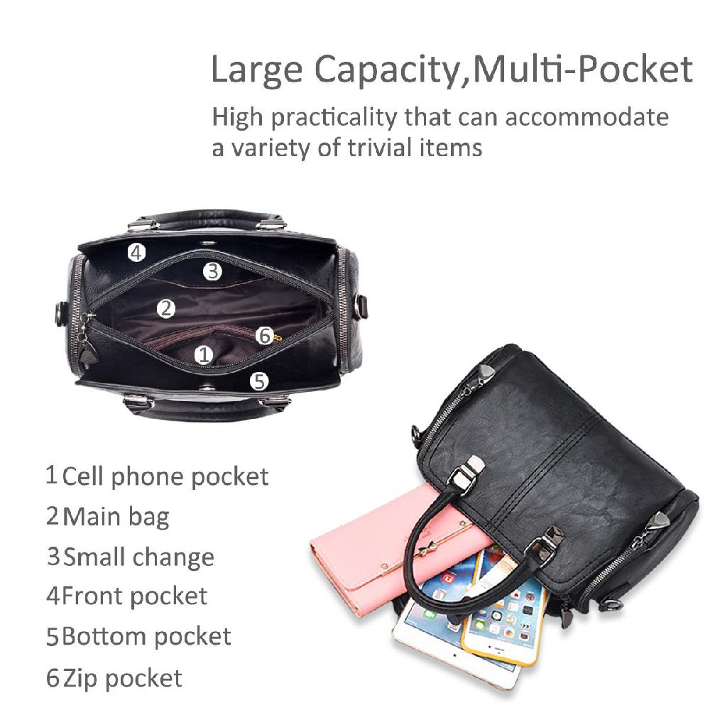 Nicole & Doris Elegant & Retro Faux Leather Handbag