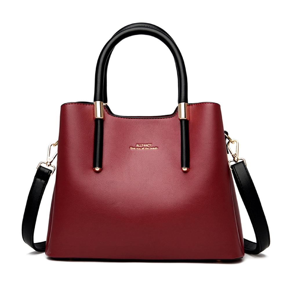 nicole & doris Elegant Two Colours PU Messenger Bag