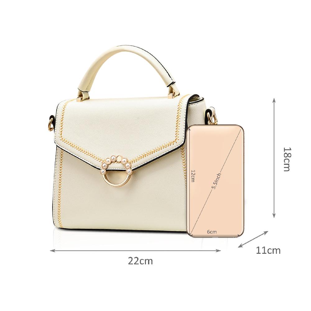 Nicole & Doris Fashion Top Handle Bags Pearl