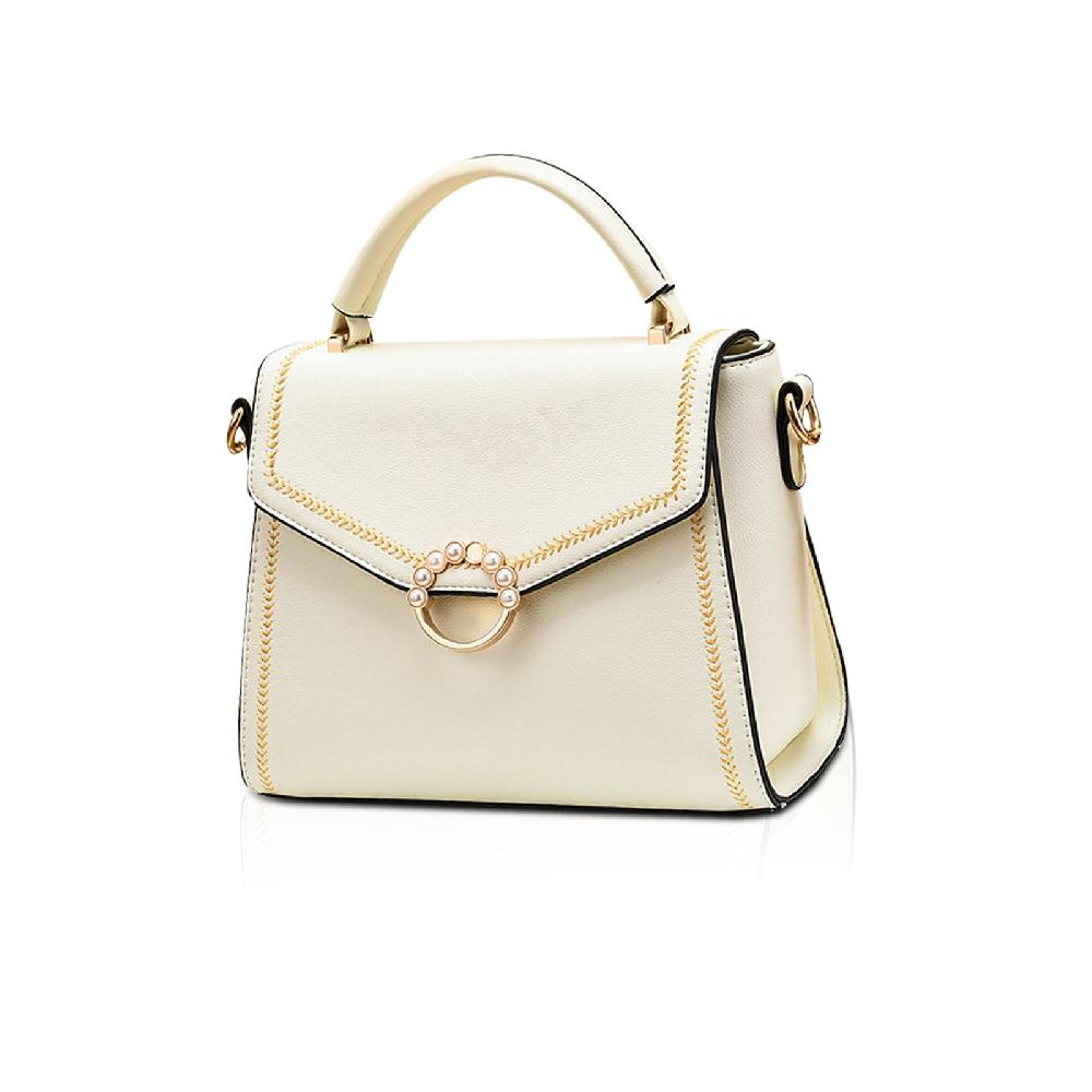 nicole & doris Fashion Top Handle Bags Pearl