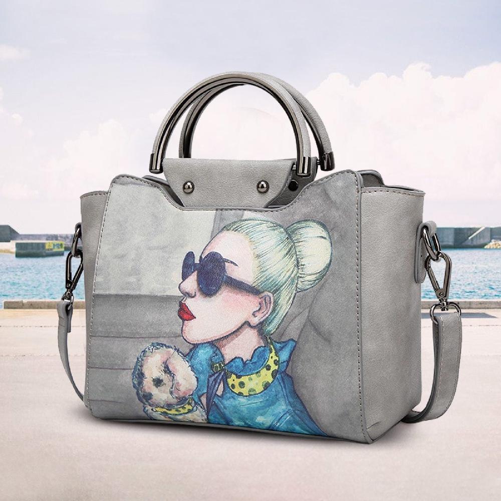 nicole & doris Fashion Woman Pattern Handbag