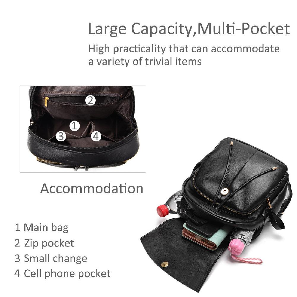 Nicole & Doris Faux Leather Ladies Backpack