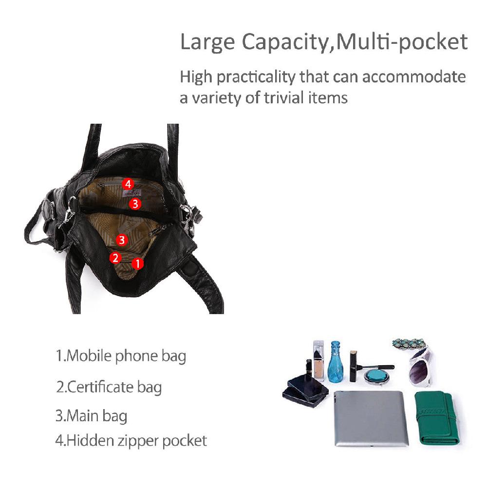 Nicole & Doris Faux Leather Tote Bag