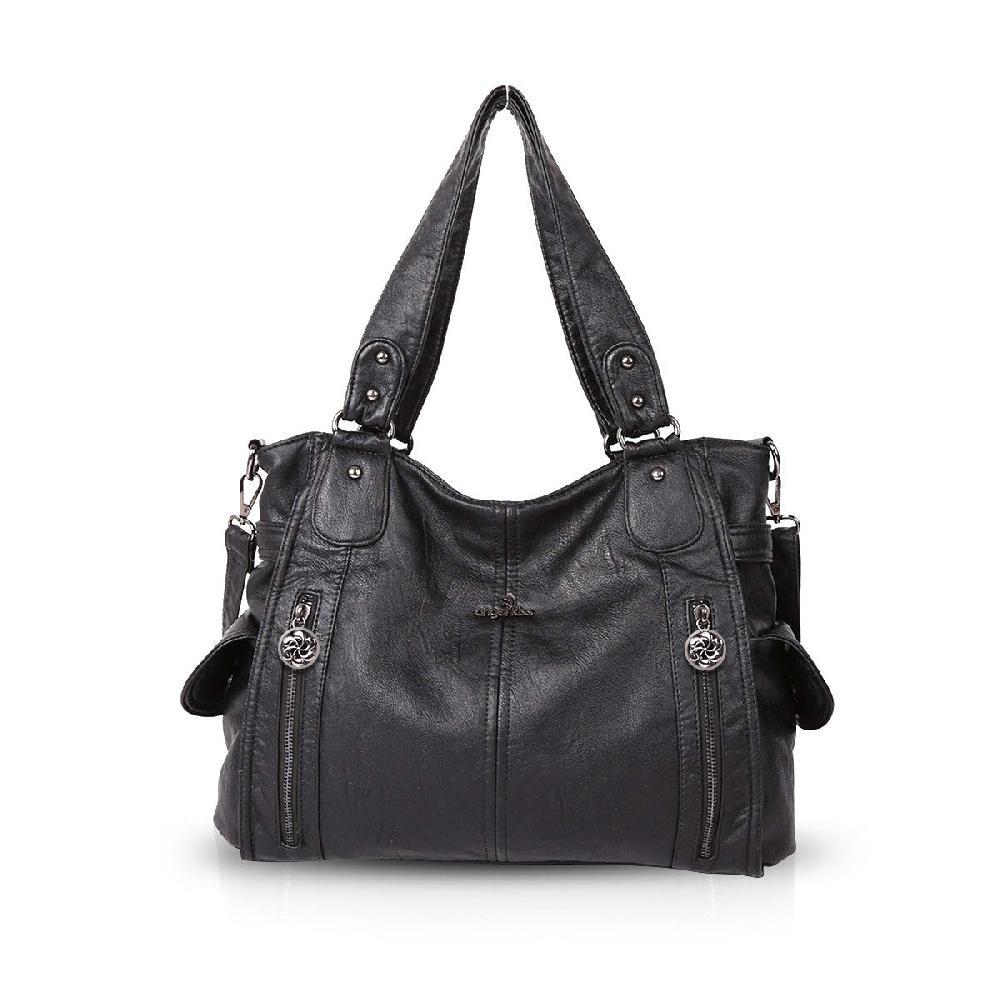 nicole & doris Faux Leather Tote Bag