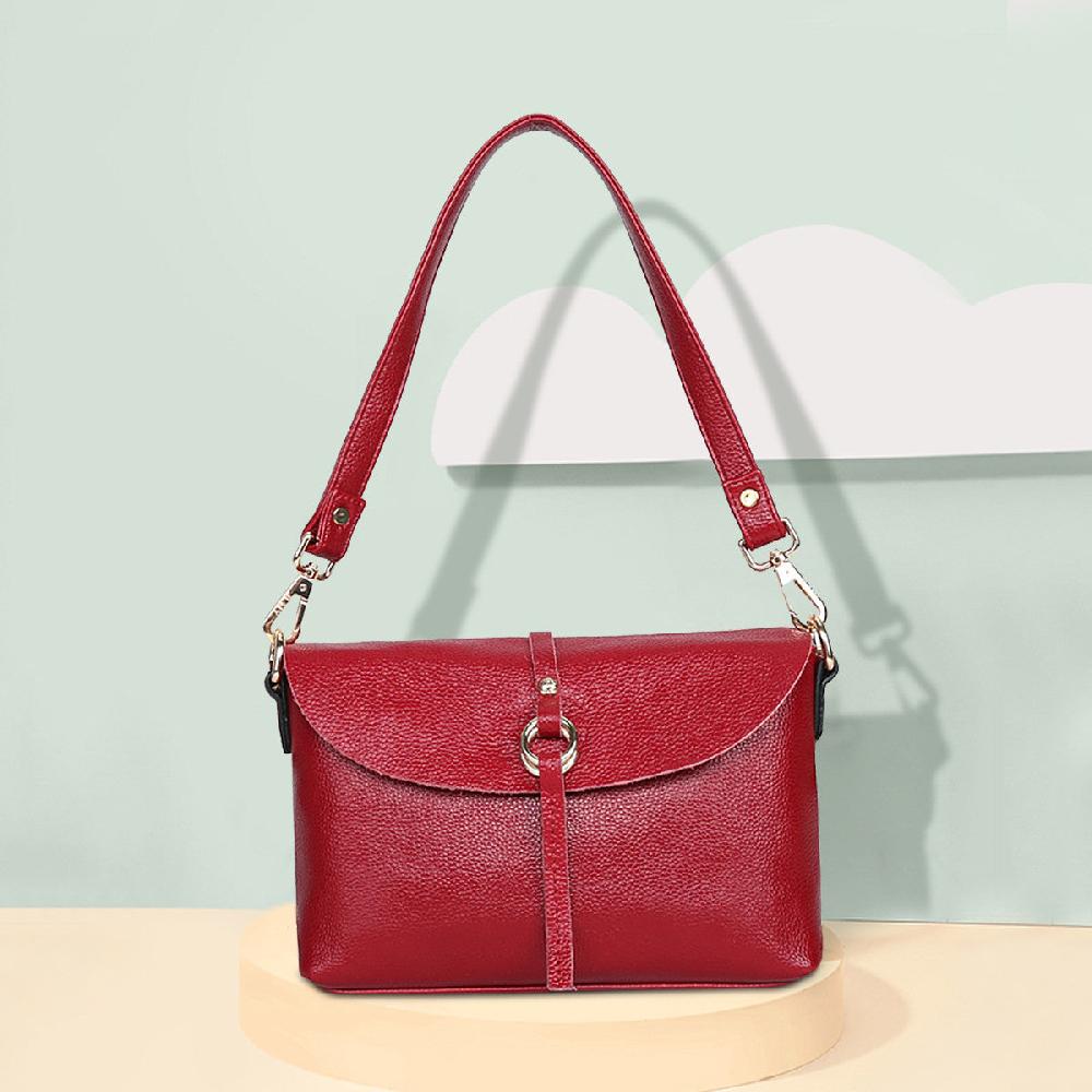 Nicole & Doris Female Single Colour PU Messenger Bag