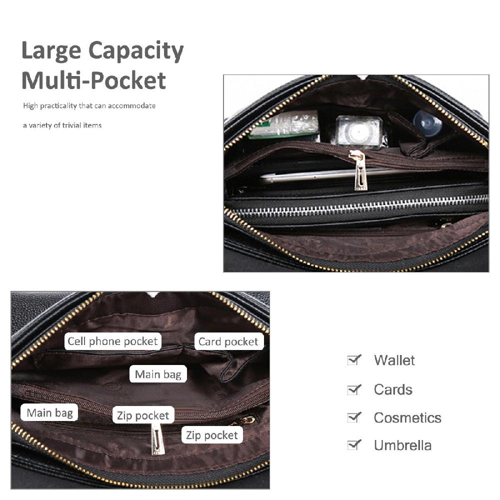 Nicole & Doris Female Single Colour PU Messenger Bag