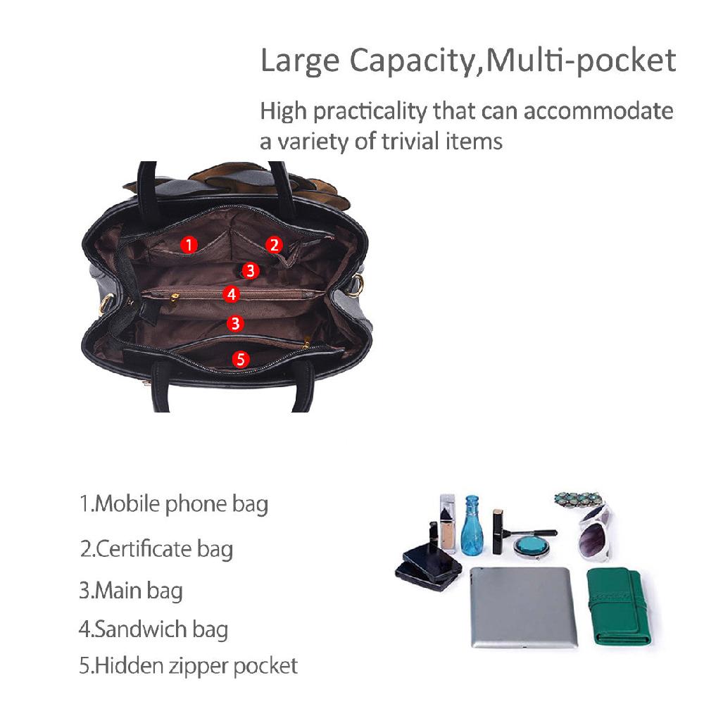 Nicole & Doris Flower Decor Handbag