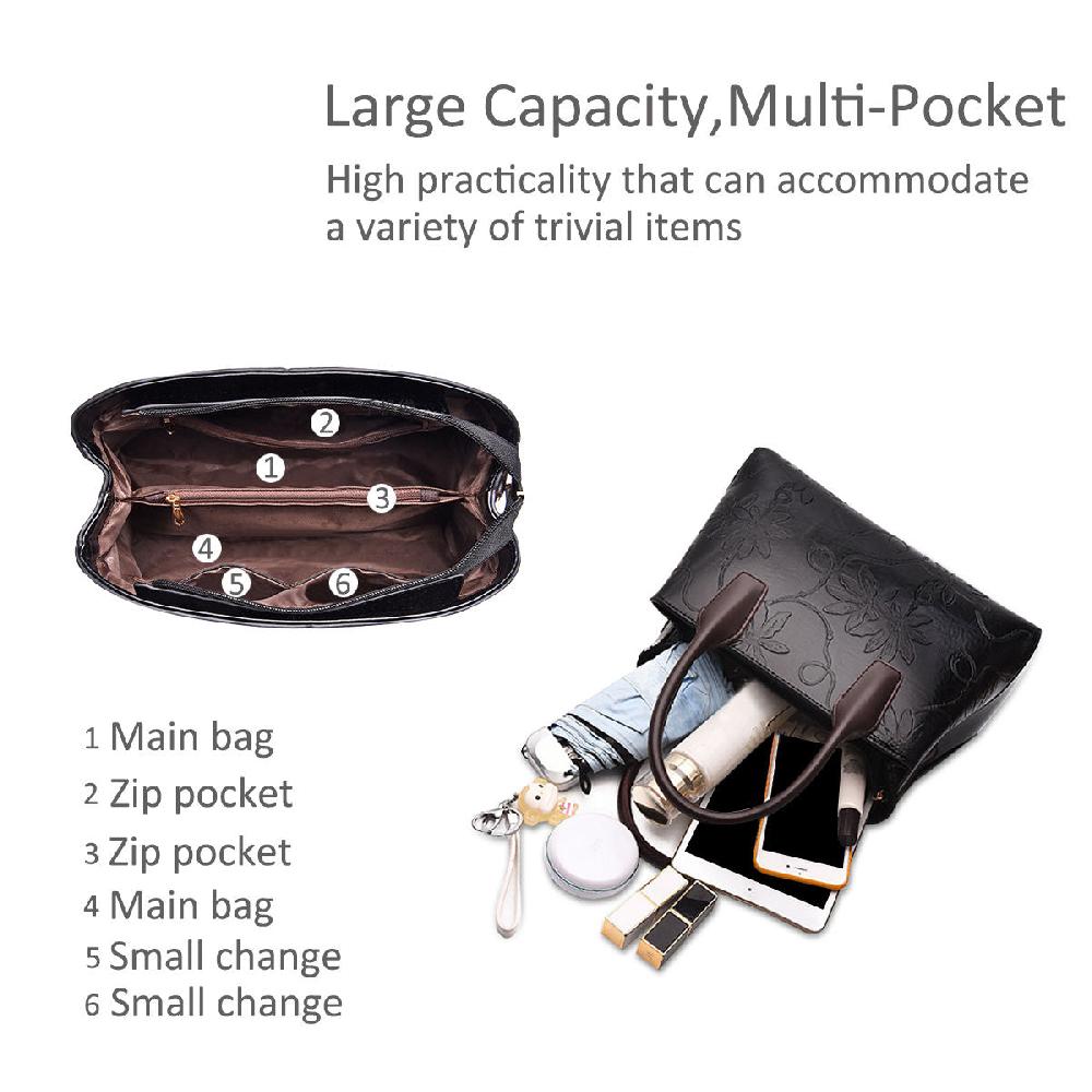 Nicole & Doris Flower Embossed Ladies Messenger Bag