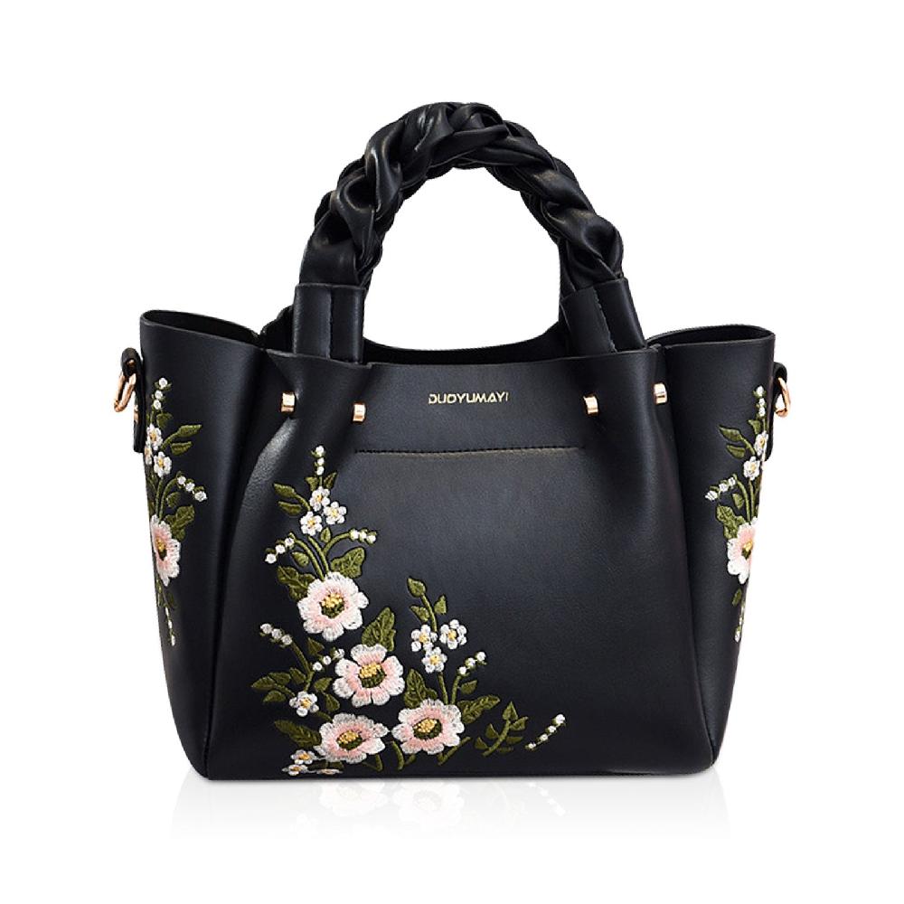 nicole & doris Flower Embroidered Ladies Handbag